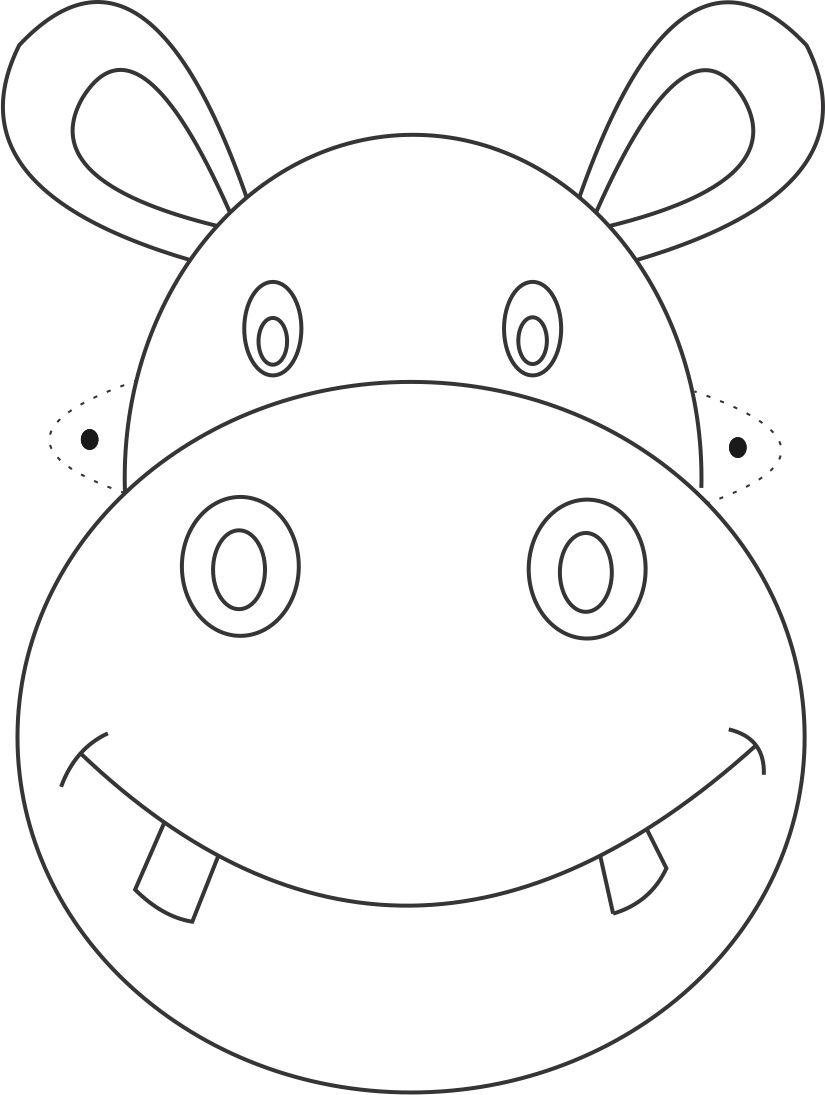 Dibujo para colorear: Hipopótamo (Animales) #8739 - Dibujos para Colorear e Imprimir Gratis
