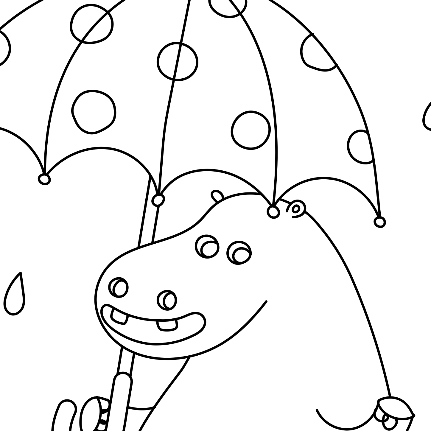 Dibujo para colorear: Hipopótamo (Animales) #8750 - Dibujos para Colorear e Imprimir Gratis