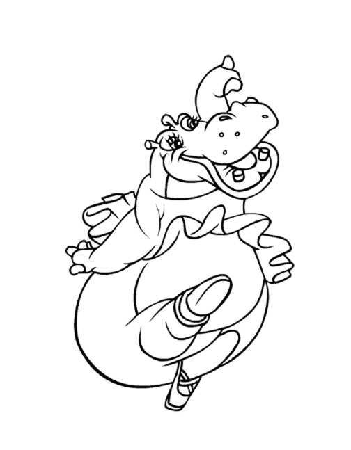 Dibujo para colorear: Hipopótamo (Animales) #8763 - Dibujos para Colorear e Imprimir Gratis