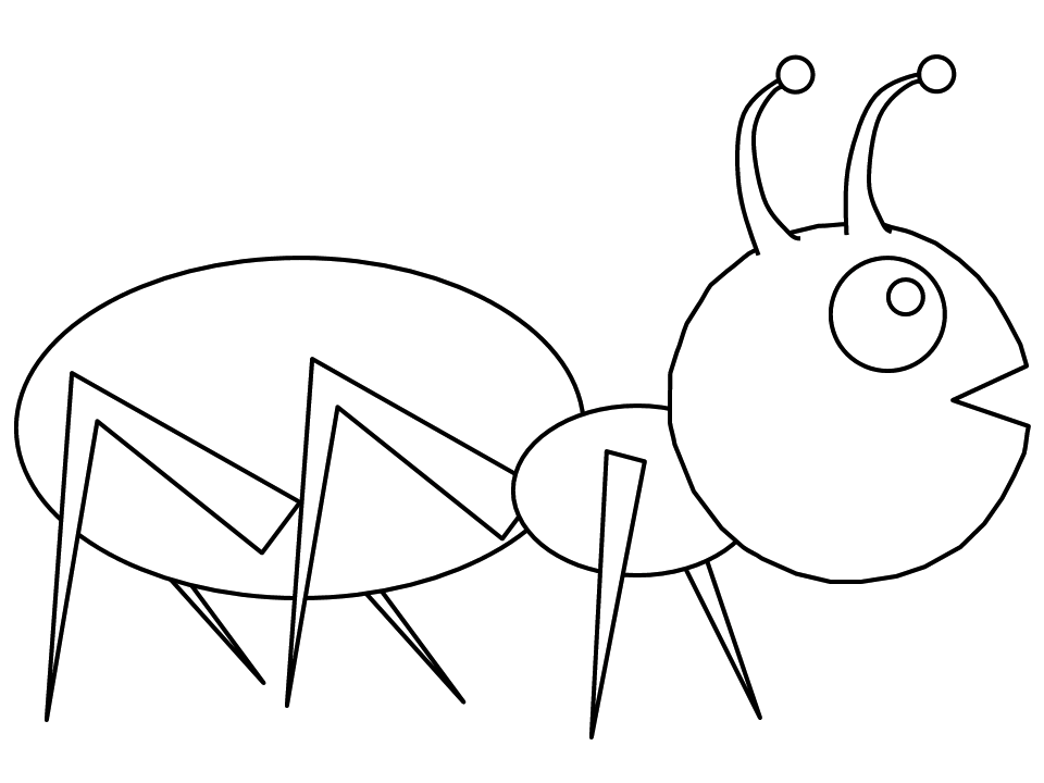 Dibujo para colorear: Hormiga (Animales) #7053 - Dibujos para Colorear e Imprimir Gratis