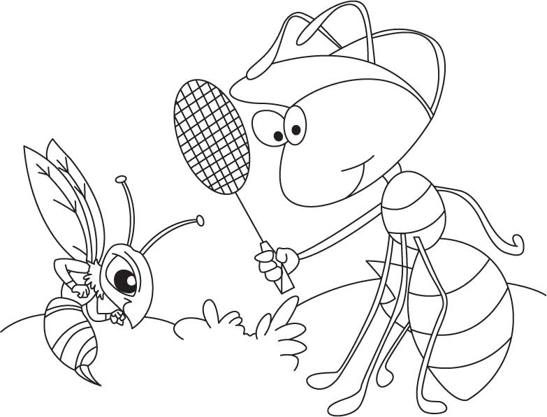 Dibujo para colorear: Hormiga (Animales) #7099 - Dibujos para Colorear e Imprimir Gratis