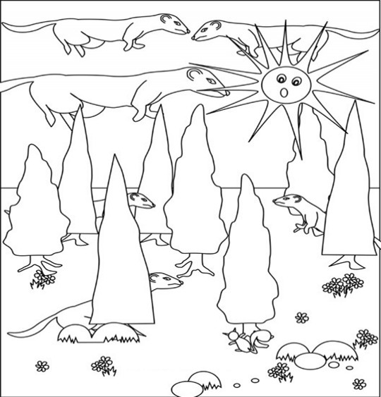 Dibujo para colorear: Hurón (Animales) #7125 - Dibujos para Colorear e Imprimir Gratis