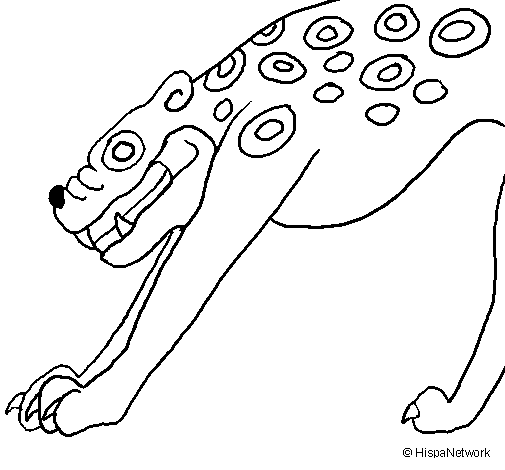 Dibujo para colorear: Jaguar (Animales) #9016 - Dibujos para Colorear e Imprimir Gratis