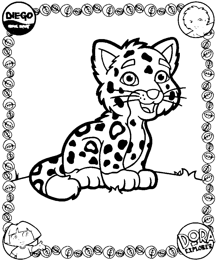 Dibujo para colorear: Jaguar (Animales) #9024 - Dibujos para Colorear e Imprimir Gratis
