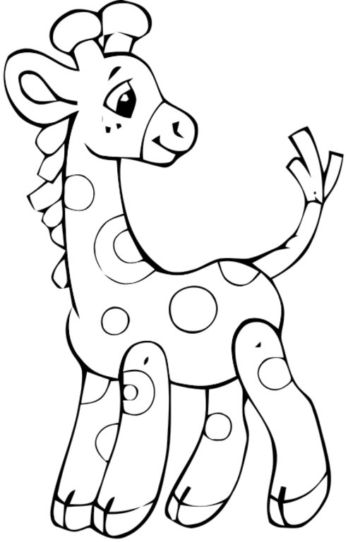 Dibujo para colorear: Jirafa (Animales) #7290 - Dibujos para Colorear e Imprimir Gratis