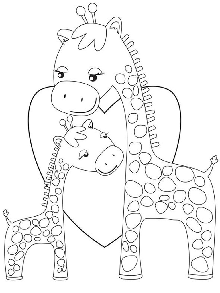 Dibujo para colorear: Jirafa (Animales) #7309 - Dibujos para Colorear e Imprimir Gratis