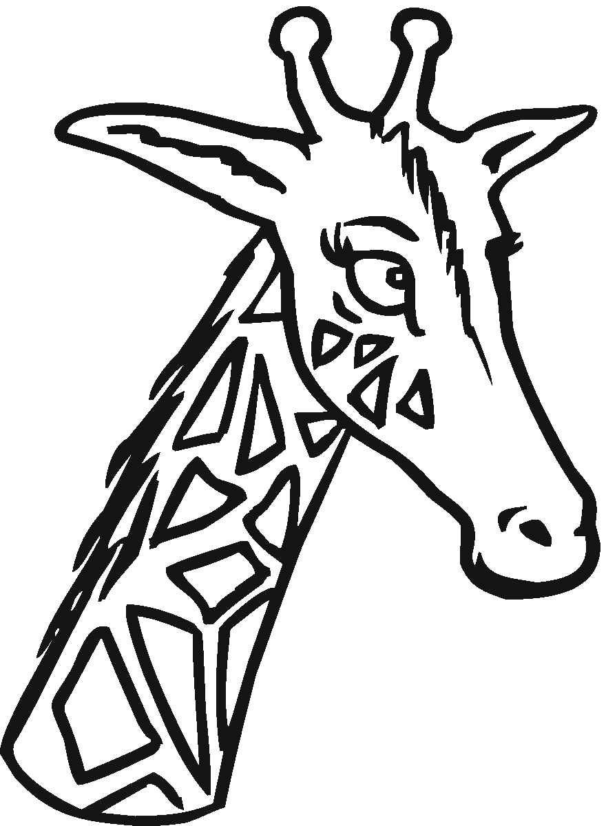 Dibujo para colorear: Jirafa (Animales) #7313 - Dibujos para Colorear e Imprimir Gratis