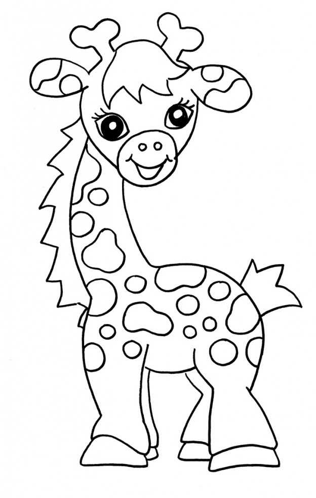 Dibujo para colorear: Jirafa (Animales) #7358 - Dibujos para Colorear e Imprimir Gratis