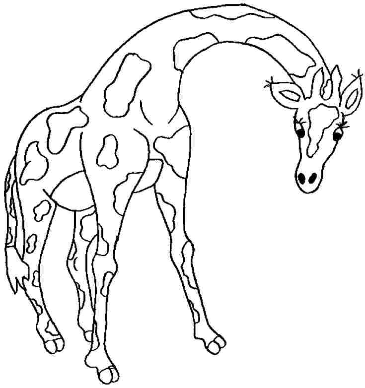 Dibujo para colorear: Jirafa (Animales) #7360 - Dibujos para Colorear e Imprimir Gratis