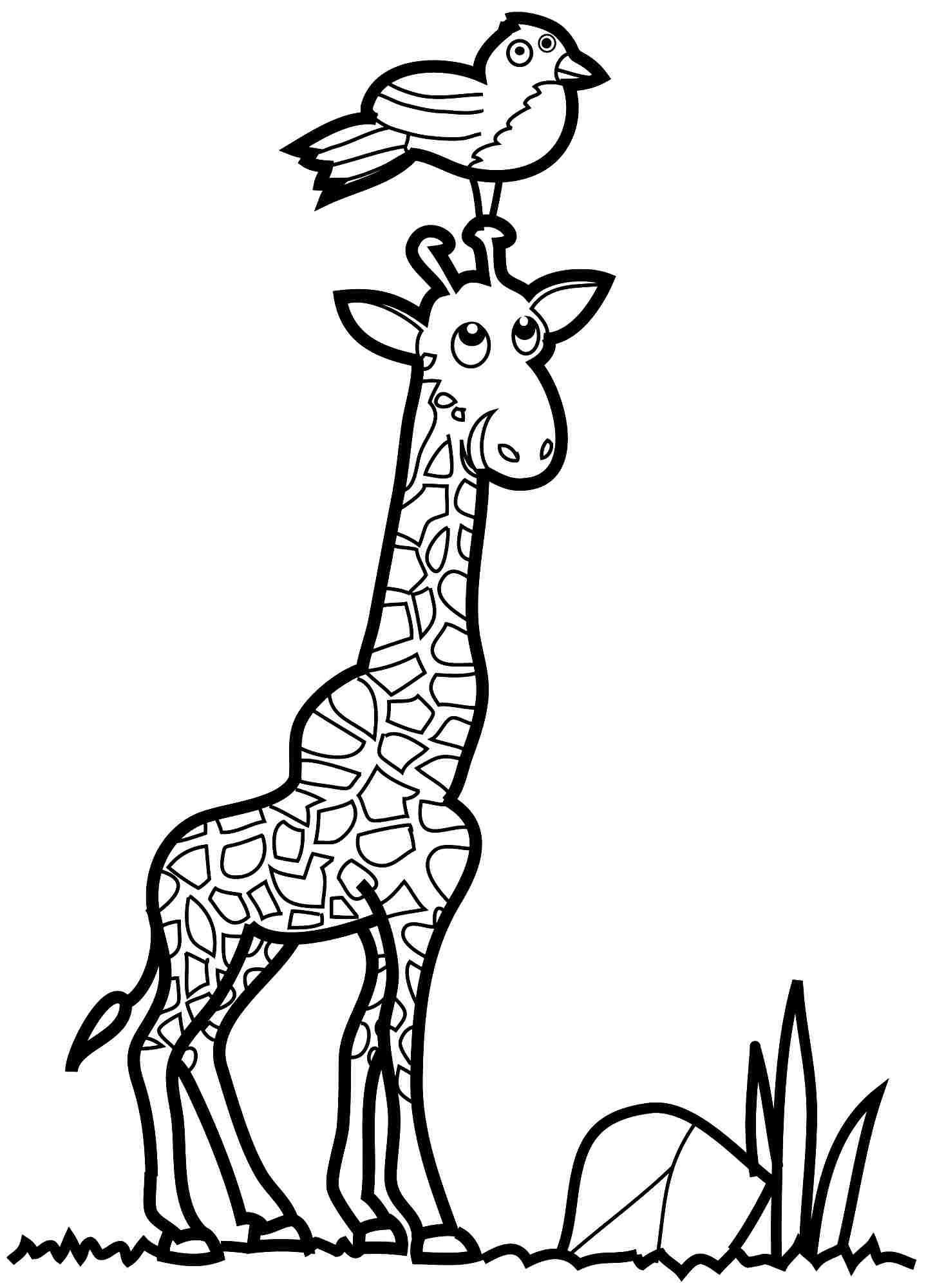 Dibujo para colorear: Jirafa (Animales) #7370 - Dibujos para Colorear e Imprimir Gratis
