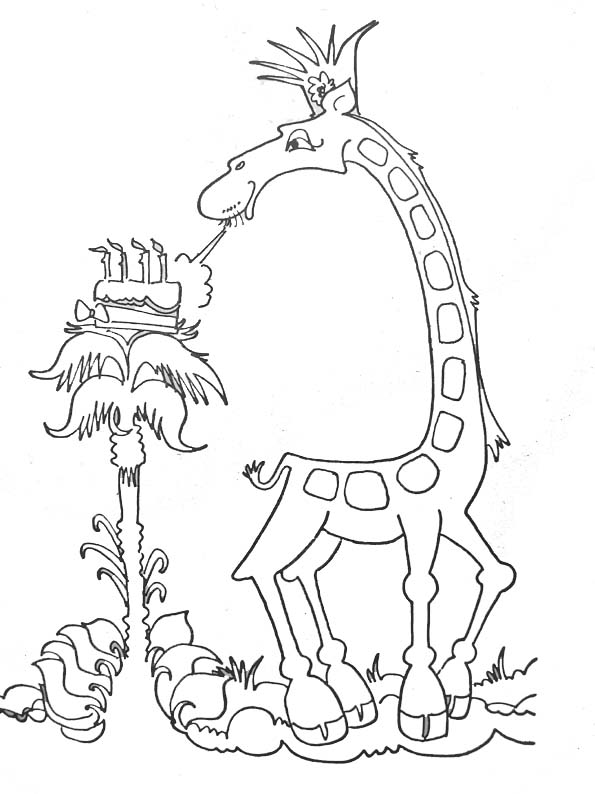 Dibujo para colorear: Jirafa (Animales) #7408 - Dibujos para Colorear e Imprimir Gratis