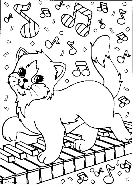 Dibujo para colorear: Kitten (Animales) #18031 - Dibujos para Colorear e Imprimir Gratis