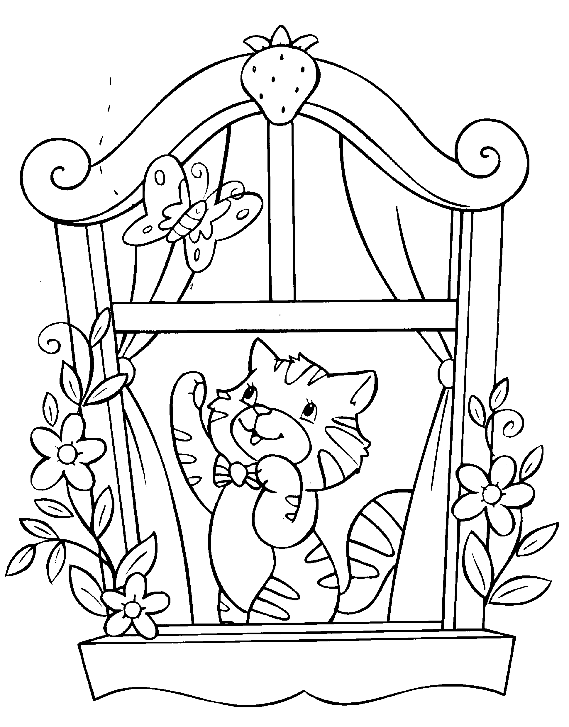 Dibujo para colorear: Kitten (Animales) #18049 - Dibujos para Colorear e Imprimir Gratis