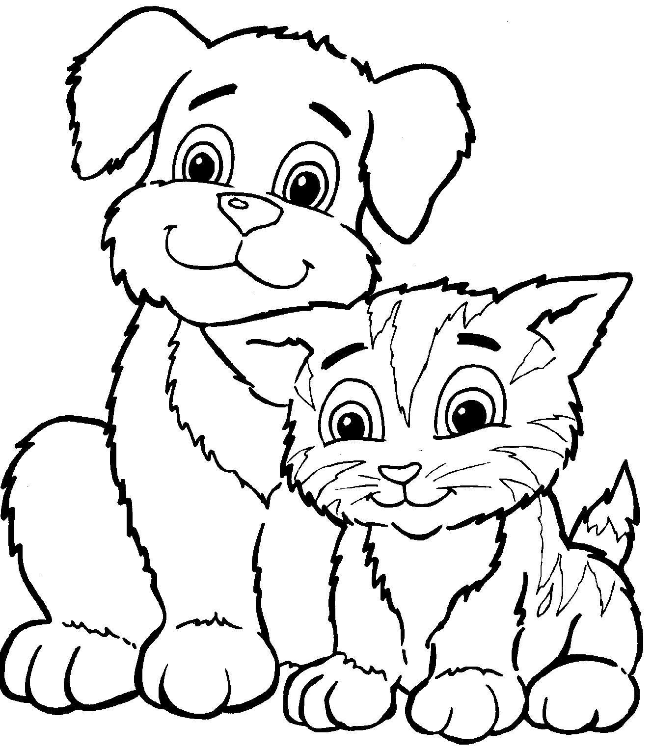 Dibujo para colorear: Kitten (Animales) #18080 - Dibujos para Colorear e Imprimir Gratis