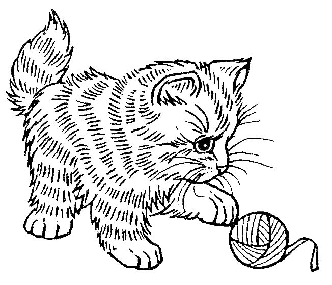 Dibujo para colorear: Kitten (Animales) #18086 - Dibujos para Colorear e Imprimir Gratis