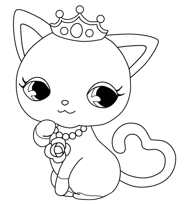 Dibujo para colorear: Kitten (Animales) #18088 - Dibujos para Colorear e Imprimir Gratis
