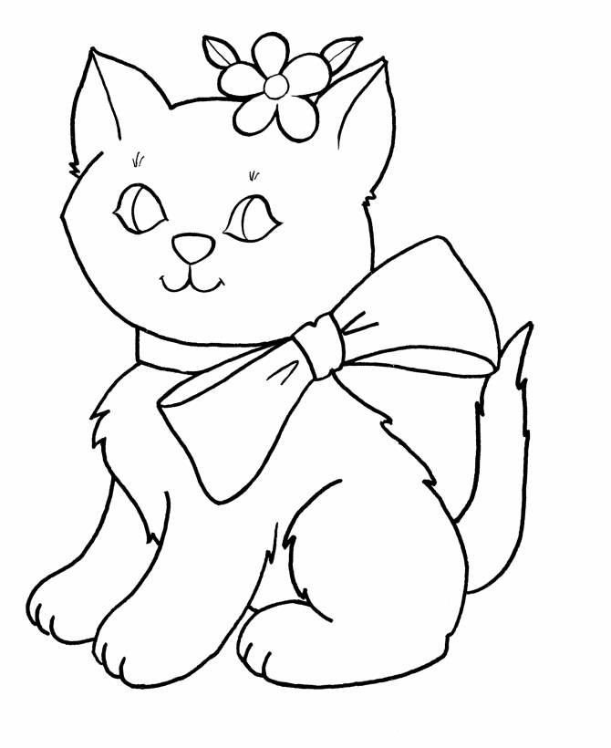 Dibujo para colorear: Kitten (Animales) #18099 - Dibujos para Colorear e Imprimir Gratis