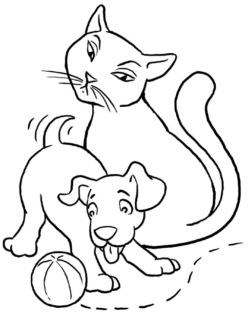 Dibujo para colorear: Kitten (Animales) #18132 - Dibujos para Colorear e Imprimir Gratis