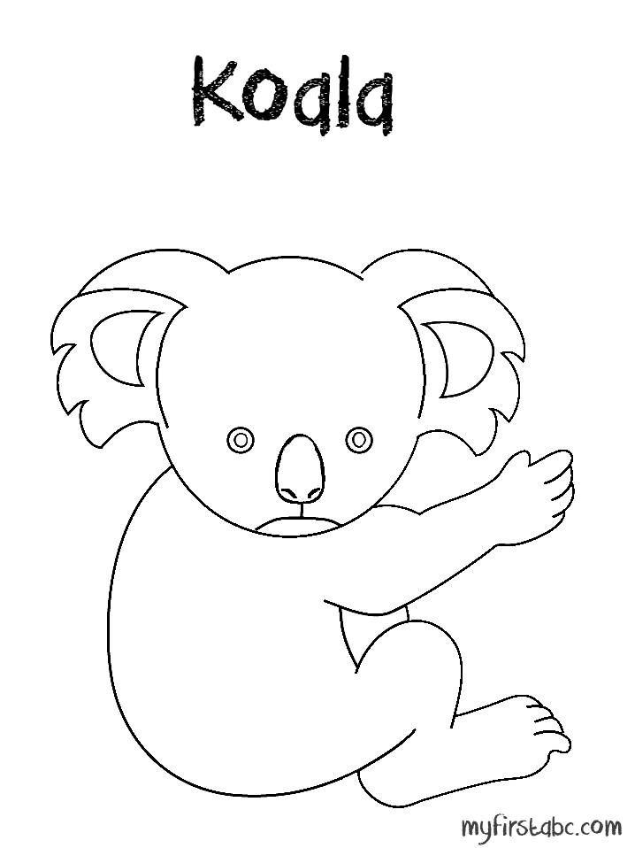 Dibujo para colorear: Koala (Animales) #9333 - Dibujos para Colorear e Imprimir Gratis