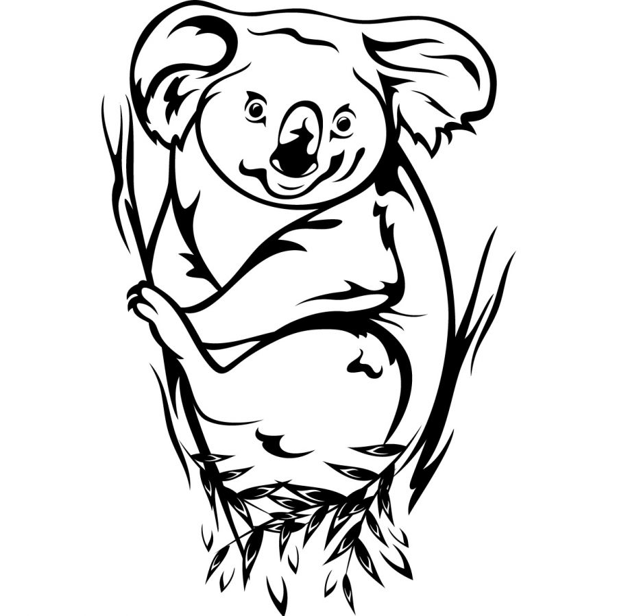 Dibujo para colorear: Koala (Animales) #9373 - Dibujos para Colorear e Imprimir Gratis