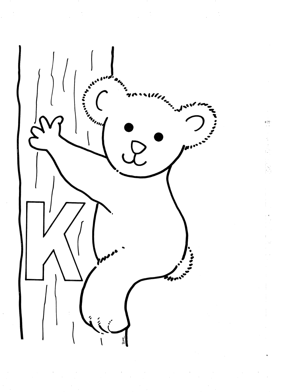 Dibujo para colorear: Koala (Animales) #9417 - Dibujos para Colorear e Imprimir Gratis