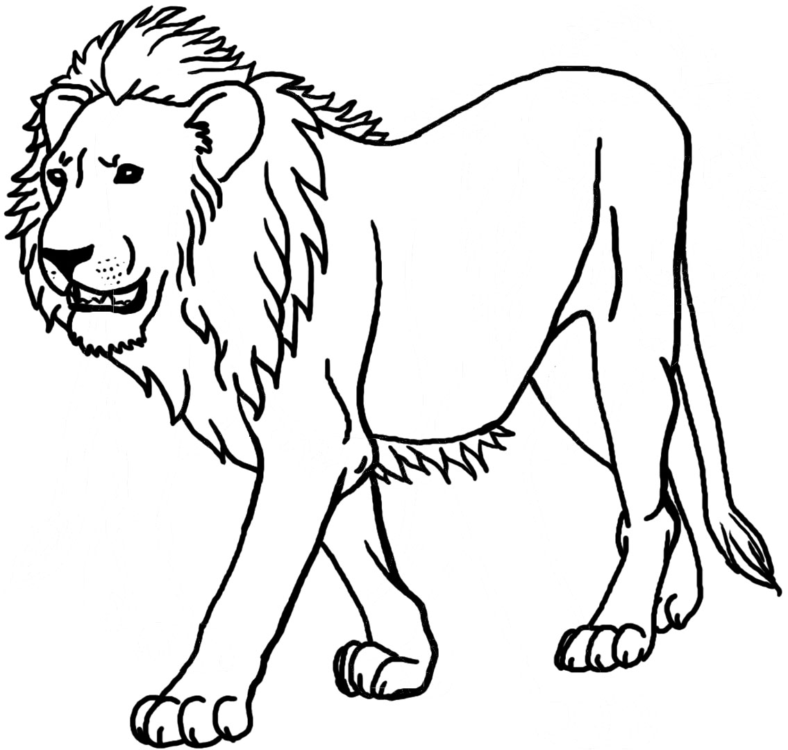 Dibujo para colorear: León (Animales) #10249 - Dibujos para Colorear e Imprimir Gratis