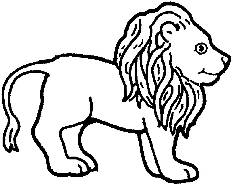 Dibujo para colorear: León (Animales) #10288 - Dibujos para Colorear e Imprimir Gratis