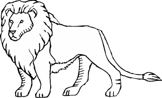 Dibujo para colorear: León (Animales) #10292 - Dibujos para Colorear e Imprimir Gratis