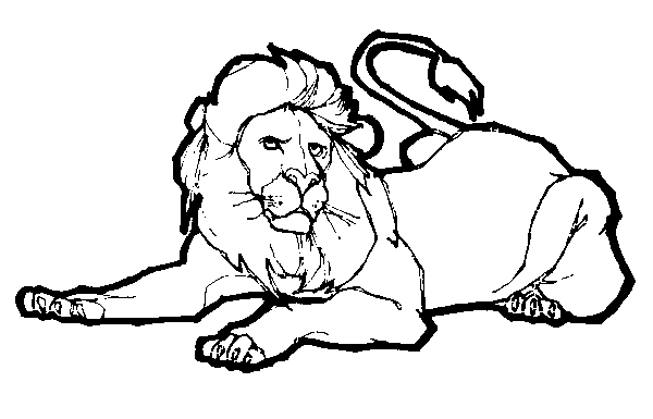 Dibujo para colorear: León (Animales) #10348 - Dibujos para Colorear e Imprimir Gratis