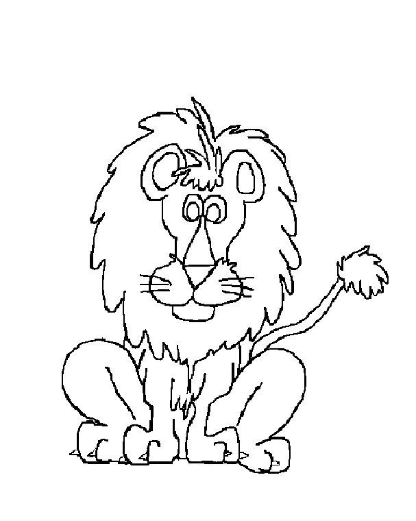 Dibujo para colorear: León (Animales) #10387 - Dibujos para Colorear e Imprimir Gratis