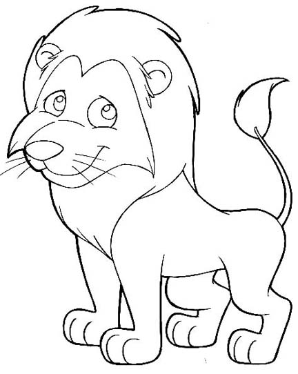 Dibujo para colorear: León (Animales) #10398 - Dibujos para Colorear e Imprimir Gratis