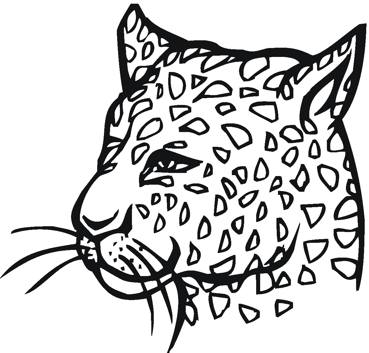 Dibujo para colorear: Leopardo (Animales) #9751 - Dibujos para Colorear e Imprimir Gratis