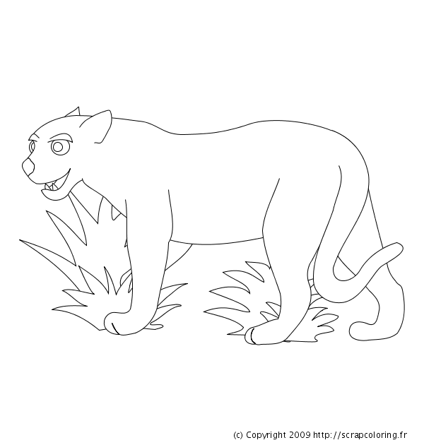 Dibujo para colorear: Leopardo (Animales) #9841 - Dibujos para Colorear e Imprimir Gratis