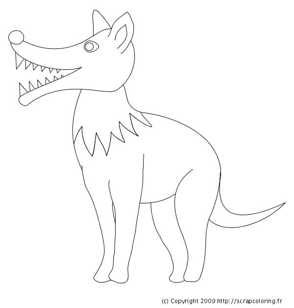 Dibujo para colorear: Lobo (Animales) #10458 - Dibujos para Colorear e Imprimir Gratis