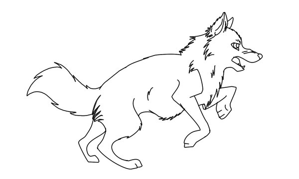 Dibujo para colorear: Lobo (Animales) #10472 - Dibujos para Colorear e Imprimir Gratis