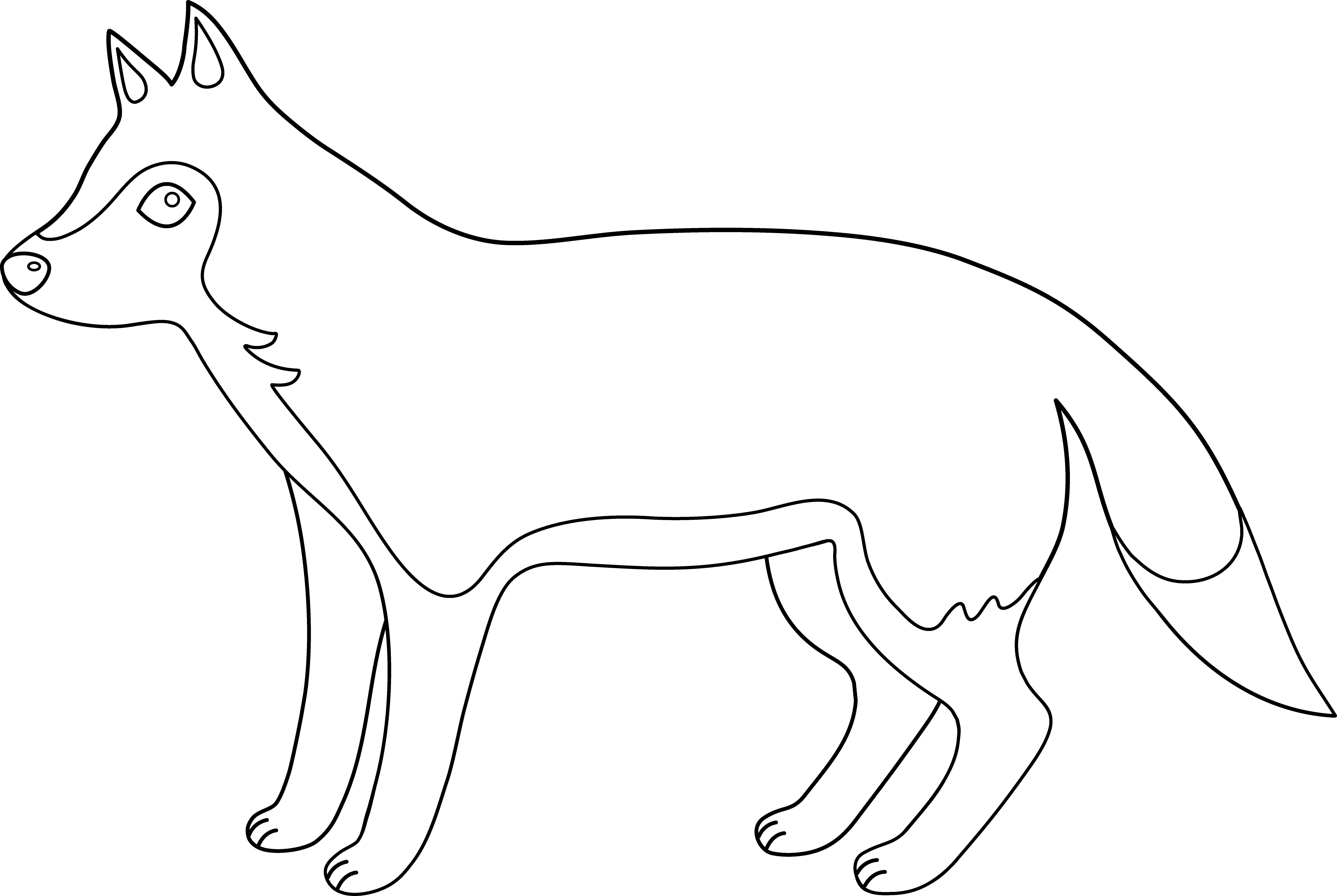 Dibujo para colorear: Lobo (Animales) #10498 - Dibujos para Colorear e Imprimir Gratis