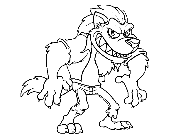 Dibujo para colorear: Lobo (Animales) #10527 - Dibujos para Colorear e Imprimir Gratis