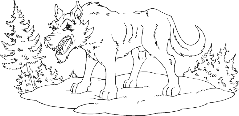 Dibujo para colorear: Lobo (Animales) #10544 - Dibujos para Colorear e Imprimir Gratis