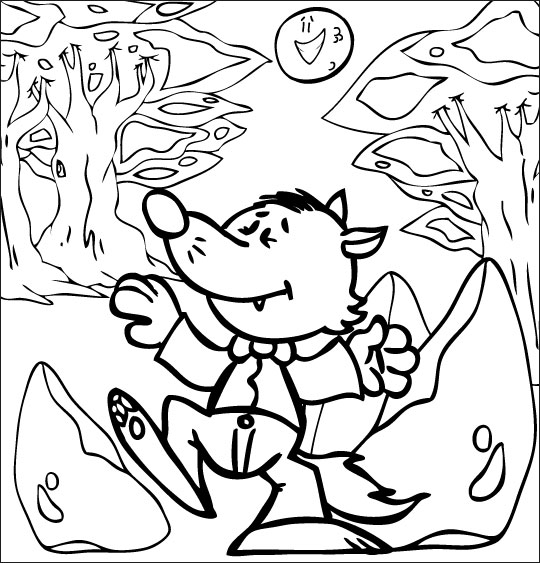 Dibujo para colorear: Lobo (Animales) #10601 - Dibujos para Colorear e Imprimir Gratis
