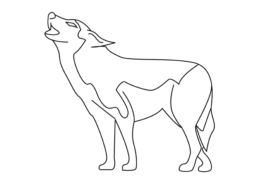 Dibujo para colorear: Lobo (Animales) #10633 - Dibujos para Colorear e Imprimir Gratis