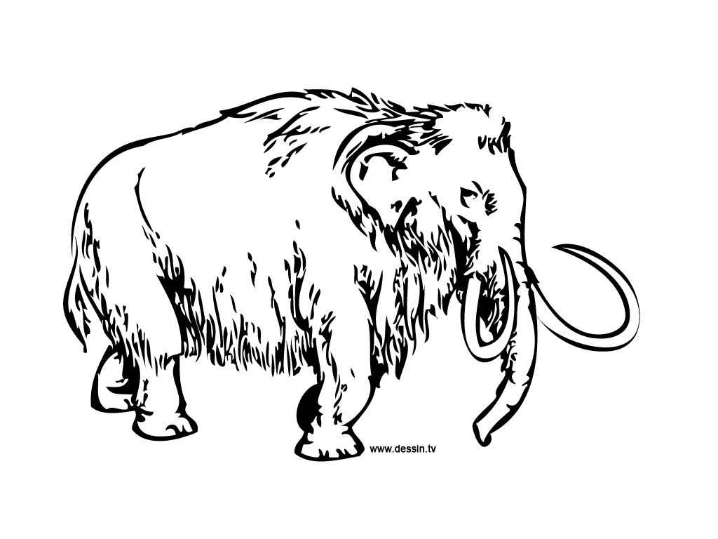Dibujo para colorear: Mamut (Animales) #19175 - Dibujos para Colorear e Imprimir Gratis