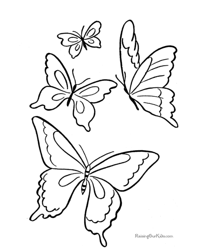 Dibujo para colorear: Mariposa (Animales) #15747 - Dibujos para Colorear e Imprimir Gratis