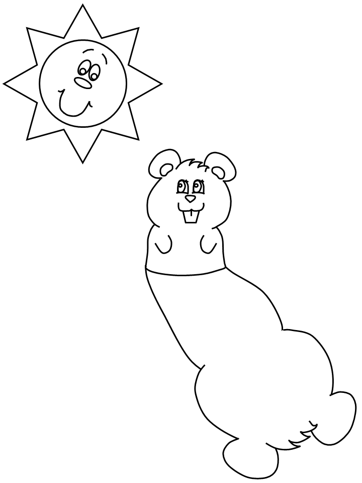 Dibujo para colorear: Marmota (Animales) #10938 - Dibujos para Colorear e Imprimir Gratis