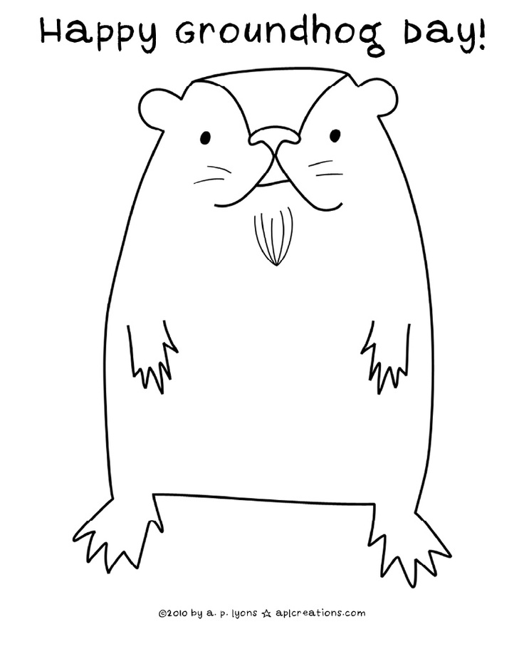 Dibujo para colorear: Marmota (Animales) #10950 - Dibujos para Colorear e Imprimir Gratis