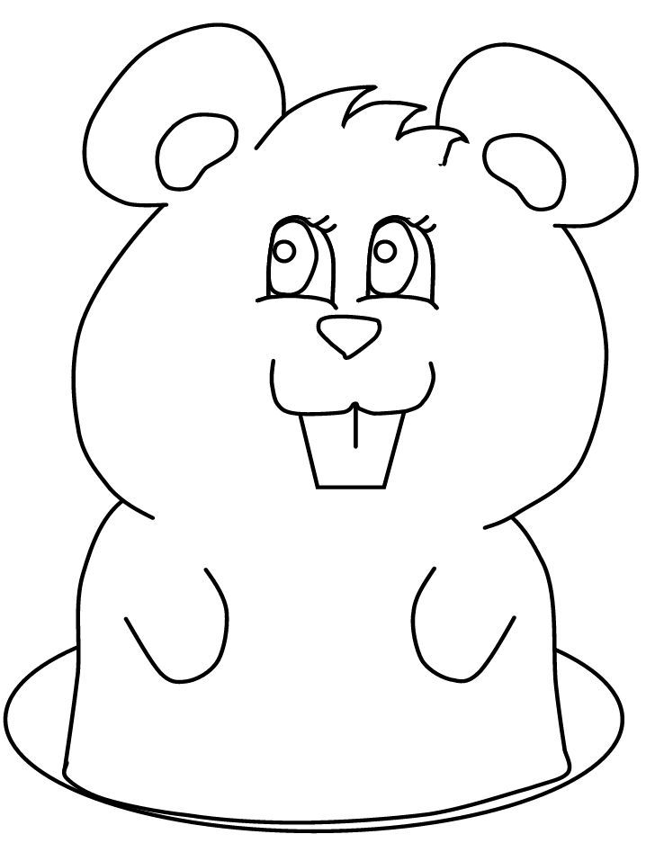 Dibujo para colorear: Marmota (Animales) #10981 - Dibujos para Colorear e Imprimir Gratis