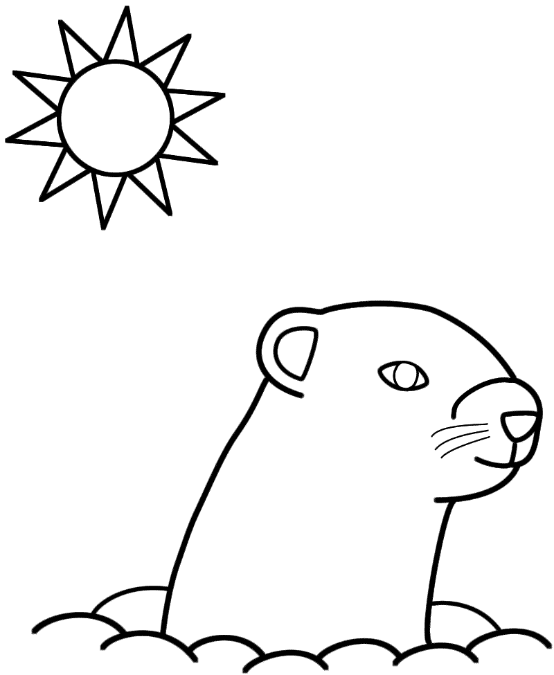 Dibujo para colorear: Marmota (Animales) #10997 - Dibujos para Colorear e Imprimir Gratis