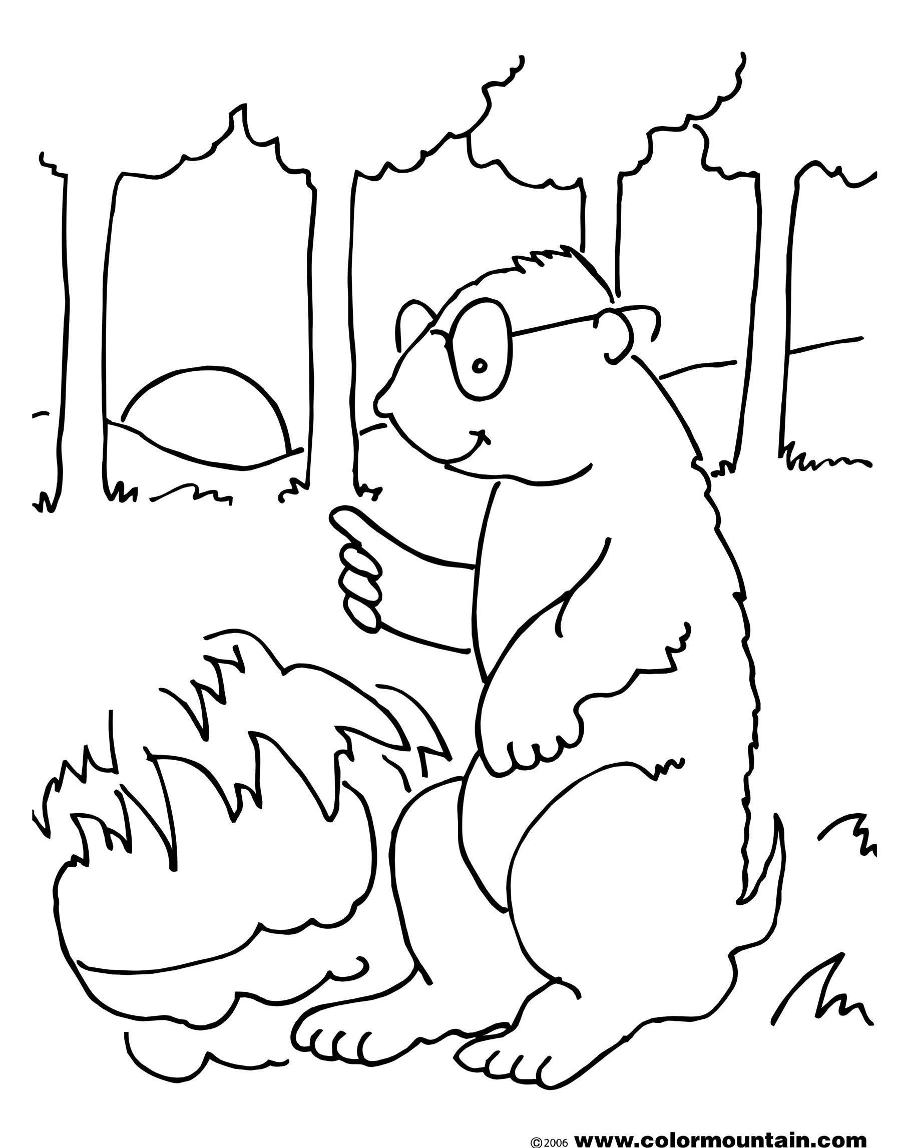 Dibujo para colorear: Marmota (Animales) #11057 - Dibujos para Colorear e Imprimir Gratis