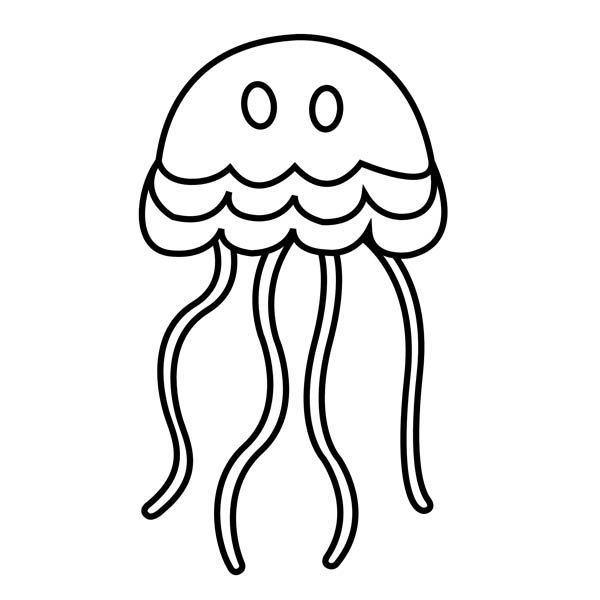 Dibujo para colorear: Medusa (Animales) #20464 - Dibujos para Colorear e Imprimir Gratis