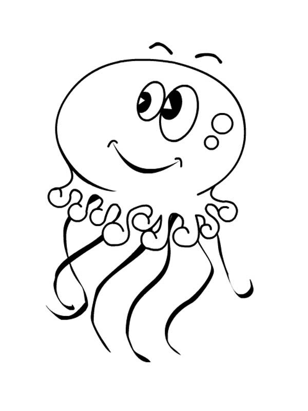 Dibujo para colorear: Medusa (Animales) #20479 - Dibujos para Colorear e Imprimir Gratis
