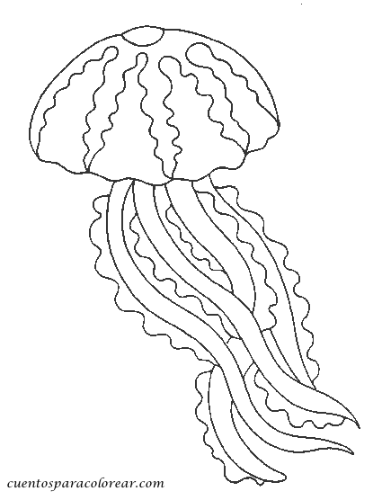 Dibujo para colorear: Medusa (Animales) #20500 - Dibujos para Colorear e Imprimir Gratis